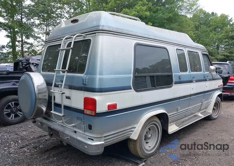 1991 GMC Rally Wagon / Van G2500 z USA, uszkodzony, nr VIN 2GDEG25KXM4501165